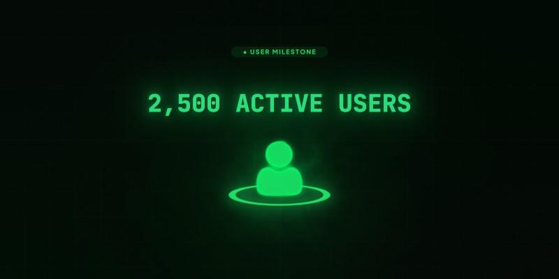 2,500 Active Users